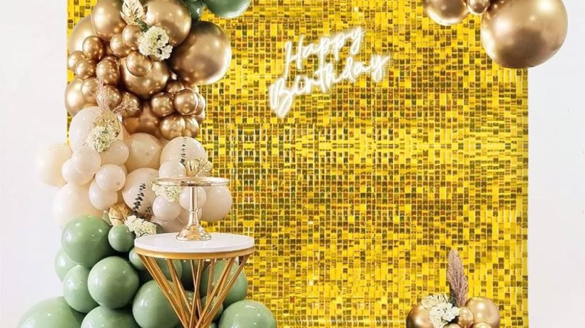 How to Decorate Gold Backdrop Stand at Home