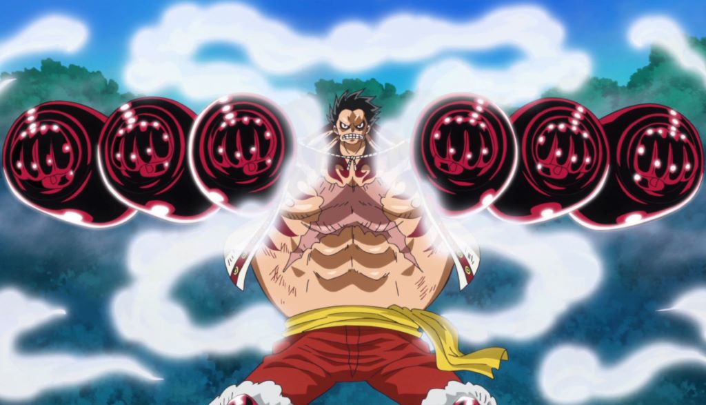 Boundman Gear Fourth form demonstrating explosive burst movement and aerial combat positioning